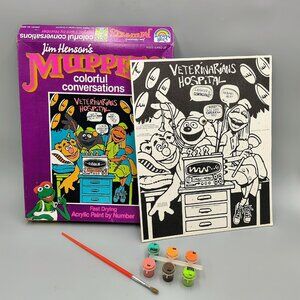 Muppets Craft Master Vet Hospital Paint By Number Kit Nurse Janice Doctor Bob